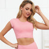 Cap Sleeve Cropped Yoga Tee