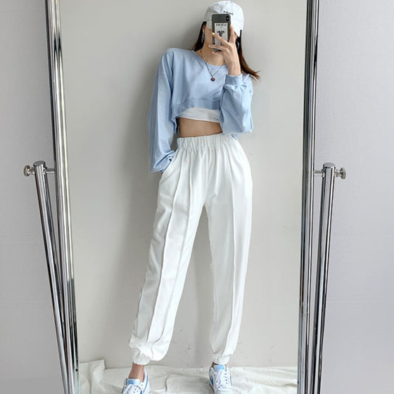 Boxy Cropped Yoga Sweatshirt