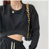 Boxy Cropped Yoga Sweatshirt