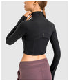 Cropped Zip-Up Yoga Jacket