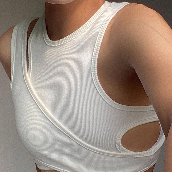 Bandage Asymmetrical Yoga Top